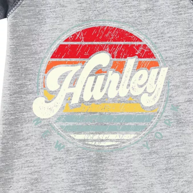 Retro Hurley Home State Cool 70s Style Sunset Infant Baby Jersey Bodysuit