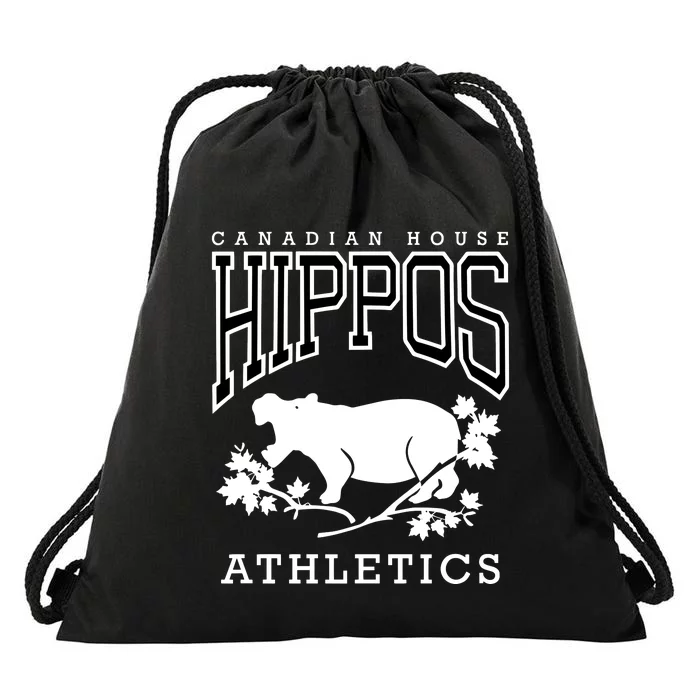 Retrontario House Hippos Drawstring Bag