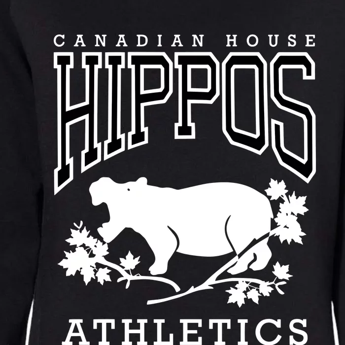 Retrontario House Hippos Womens California Wash Sweatshirt