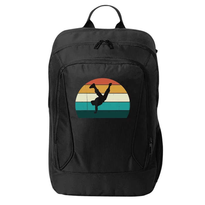 Retro Hip Hop Vintage Sunset Break Dancing Routine Gift City Backpack