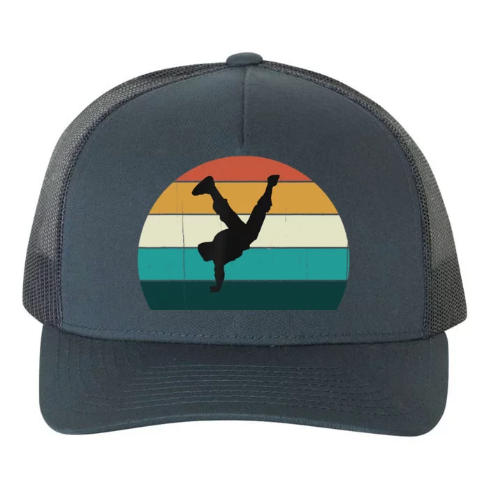 Retro Hip Hop Vintage Sunset Break Dancing Routine Gift Yupoong Adult 5-Panel Trucker Hat