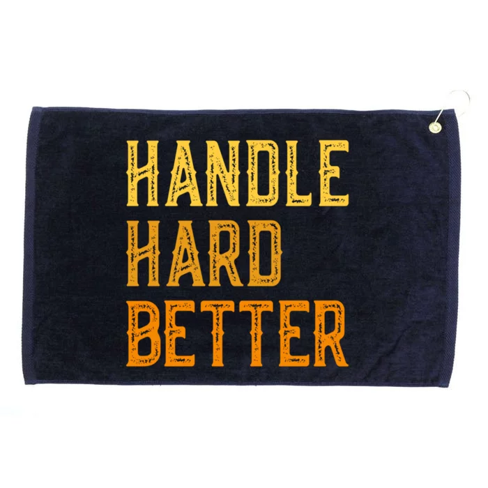 Retro Handle Hard Better Cute Gift Grommeted Golf Towel