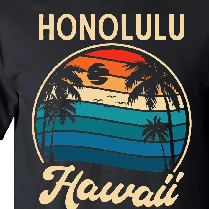 Retro Honolulu Hawaii Tall T-Shirt