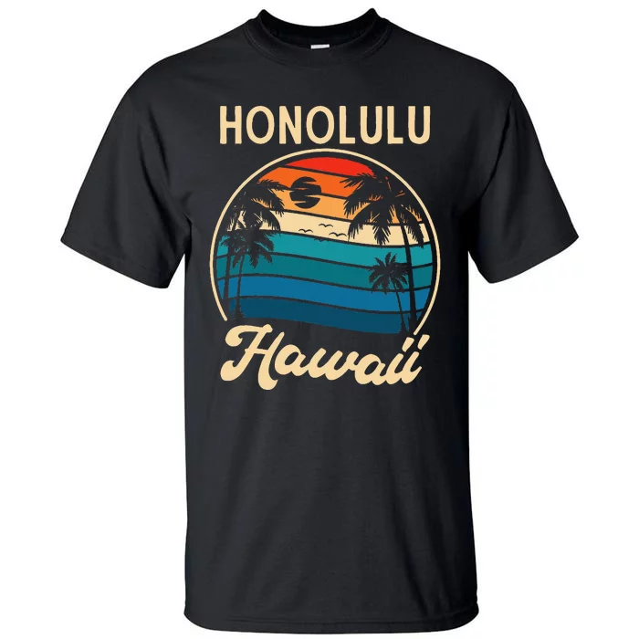 Retro Honolulu Hawaii Tall T-Shirt