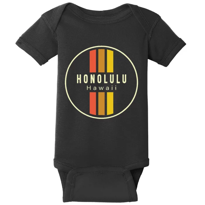 Retro Honolulu Hawaii Baby Bodysuit