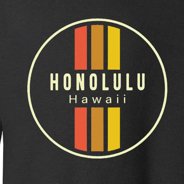 Retro Honolulu Hawaii Toddler Sweatshirt