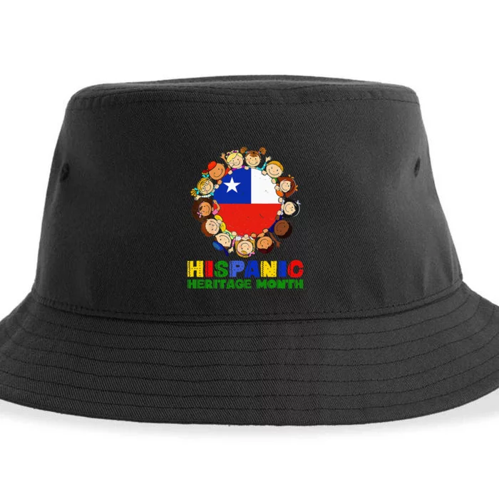 retro Hispanic Heritage Month Chile Sustainable Bucket Hat