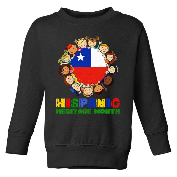 retro Hispanic Heritage Month Chile Toddler Sweatshirt