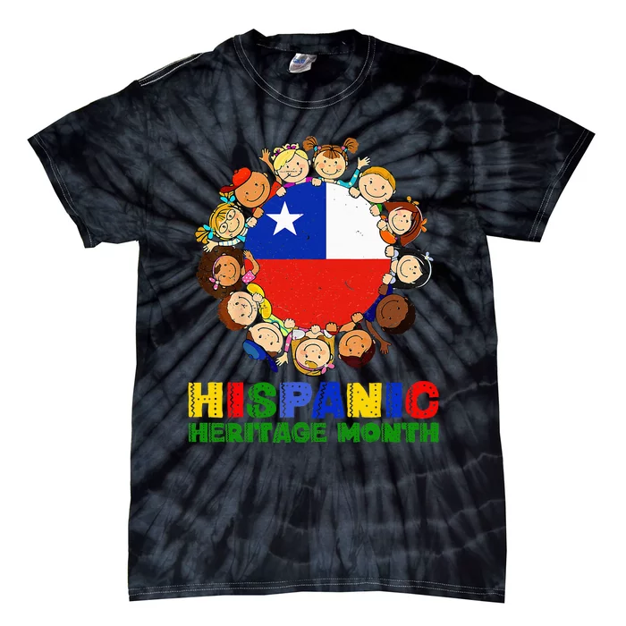 retro Hispanic Heritage Month Chile Tie-Dye T-Shirt