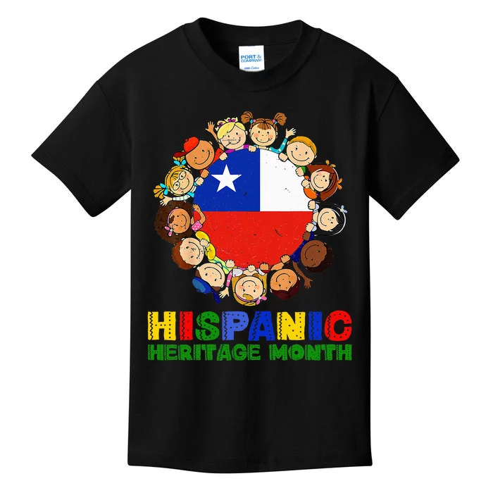 retro Hispanic Heritage Month Chile Kids T-Shirt