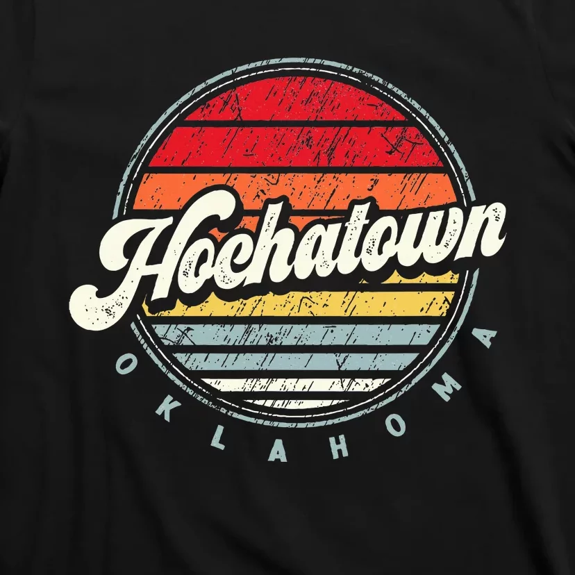 Retro Hochatown Home State Cool 70s Style Sunset T-Shirt