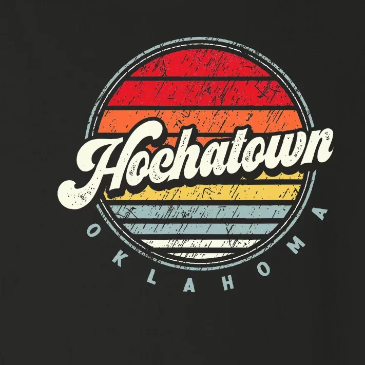 Retro Hochatown Home State Cool 70s Style Sunset Toddler Long Sleeve Shirt