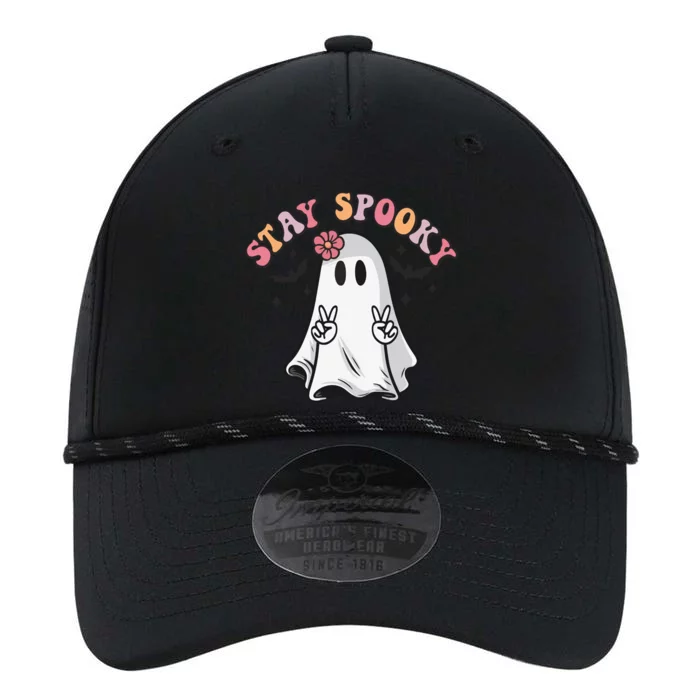 Retro Hippie Halloween Cute Ghost Stay Spooky Gift Performance The Dyno Cap