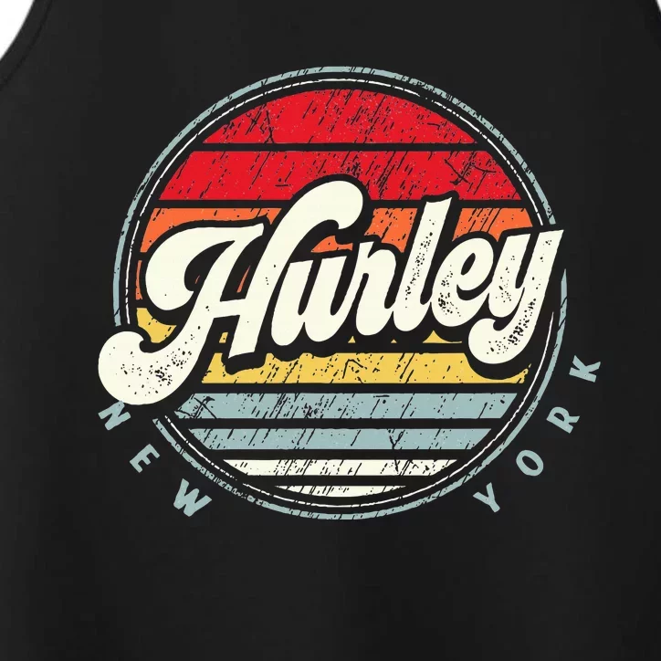 Retro Hurley Home State Cool 70s Style Sunset Performance Tank