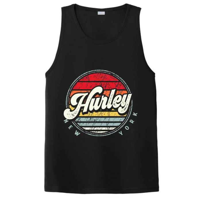 Retro Hurley Home State Cool 70s Style Sunset Performance Tank