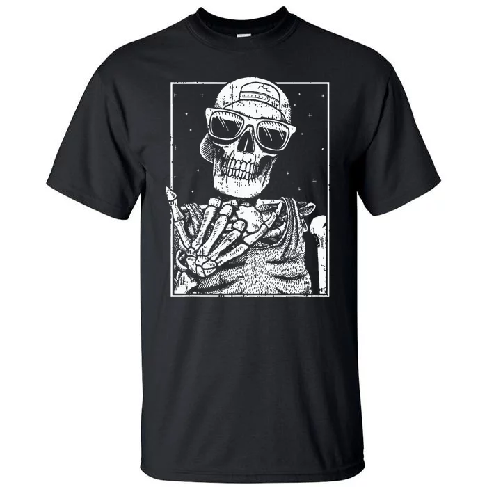 Rock Hand Halloween Costume Spooky Music Lover Attire Tall T-Shirt