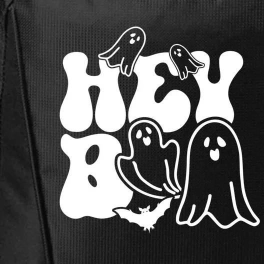 Retro Halloween Hey Boo Cool Gift City Backpack