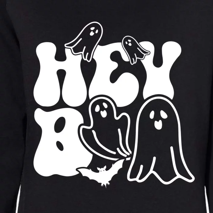 Retro Halloween Hey Boo Cool Gift Womens California Wash Sweatshirt