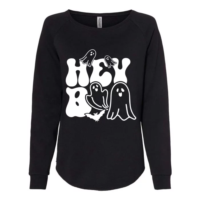 Retro Halloween Hey Boo Cool Gift Womens California Wash Sweatshirt