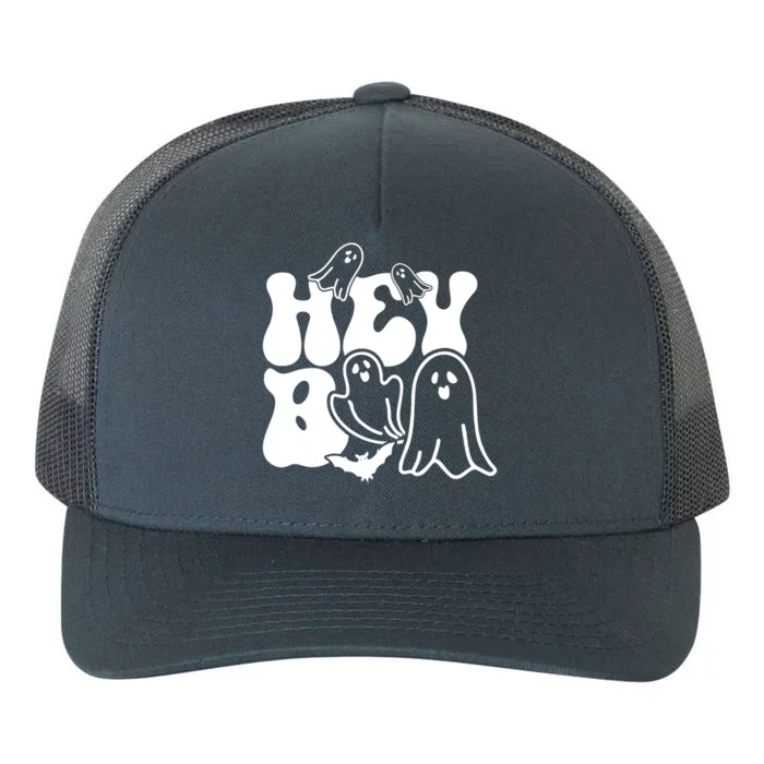 Retro Halloween Hey Boo Cool Gift Yupoong Adult 5-Panel Trucker Hat