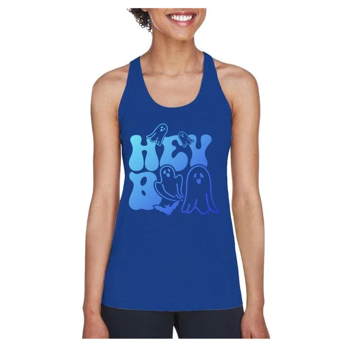 Retro Halloween Hey Boo Cool Gift Women's Racerback Tank