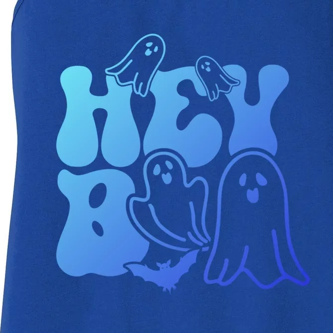 Retro Halloween Hey Boo Cool Gift Women's Racerback Tank