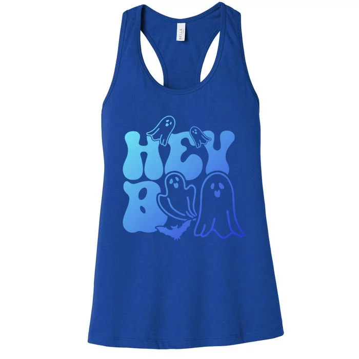 Retro Halloween Hey Boo Cool Gift Women's Racerback Tank