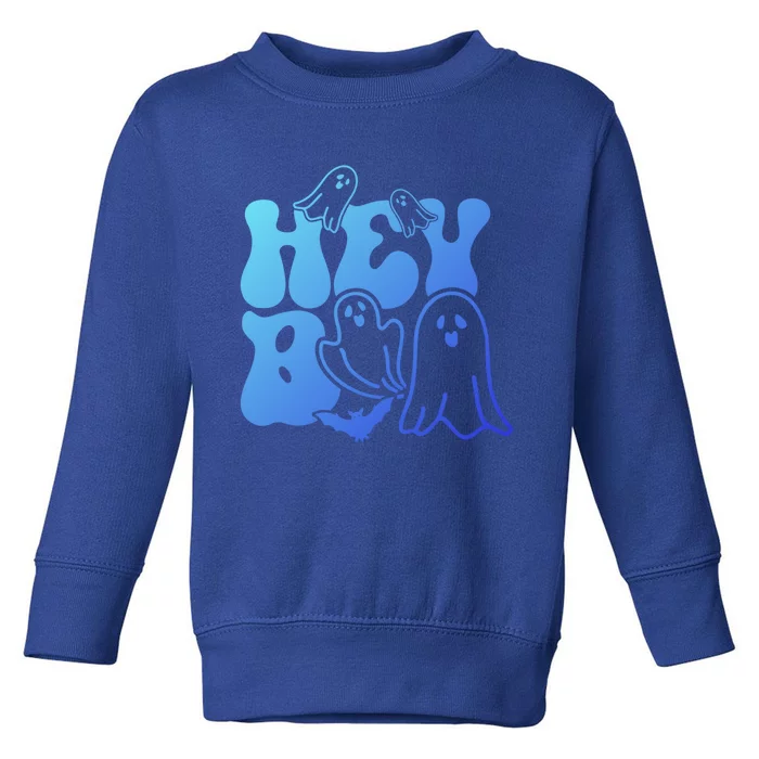 Retro Halloween Hey Boo Cool Gift Toddler Sweatshirt