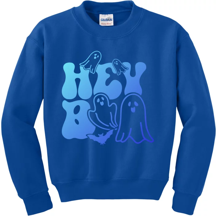 Retro Halloween Hey Boo Cool Gift Kids Sweatshirt