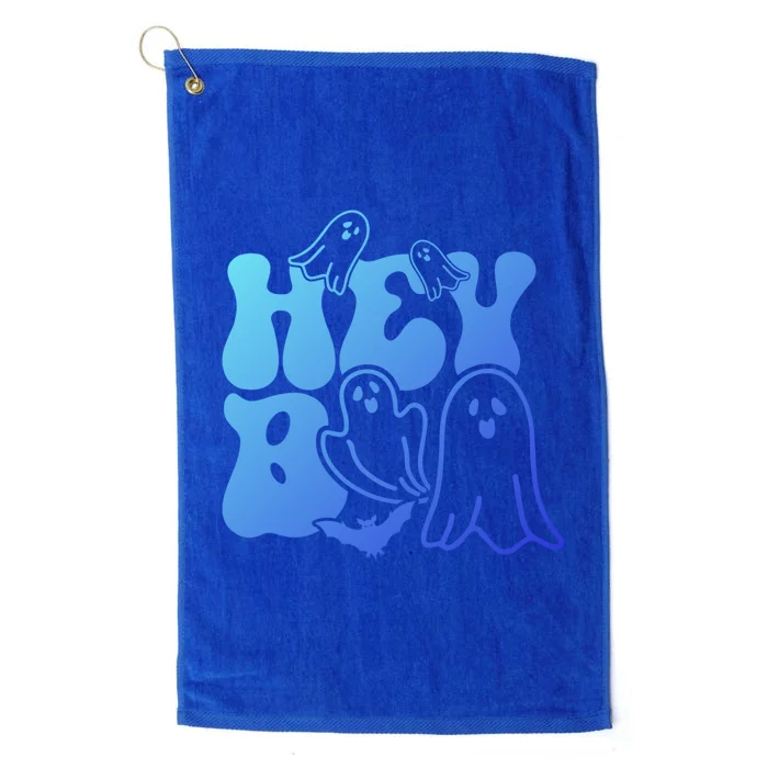 Retro Halloween Hey Boo Cool Gift Platinum Collection Golf Towel