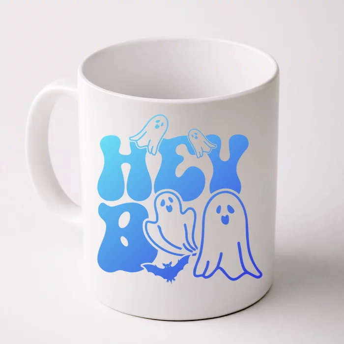 Retro Halloween Hey Boo Cool Gift Front & Back Coffee Mug