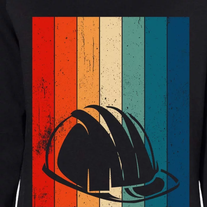 Retro Hard Hat Construction Worker Gift Womens California Wash Sweatshirt