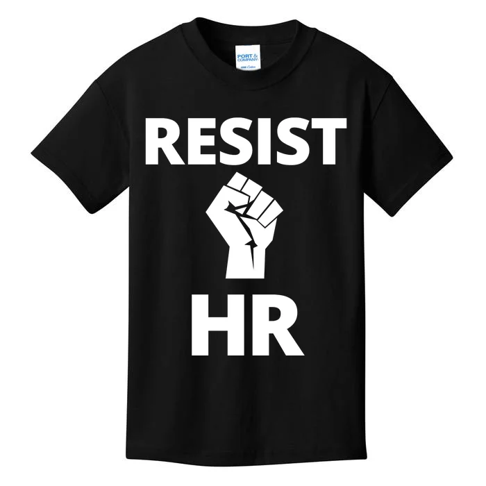 Resist HR Human Resources Funny Bosses Day Admin Work Humor Gift Kids T-Shirt