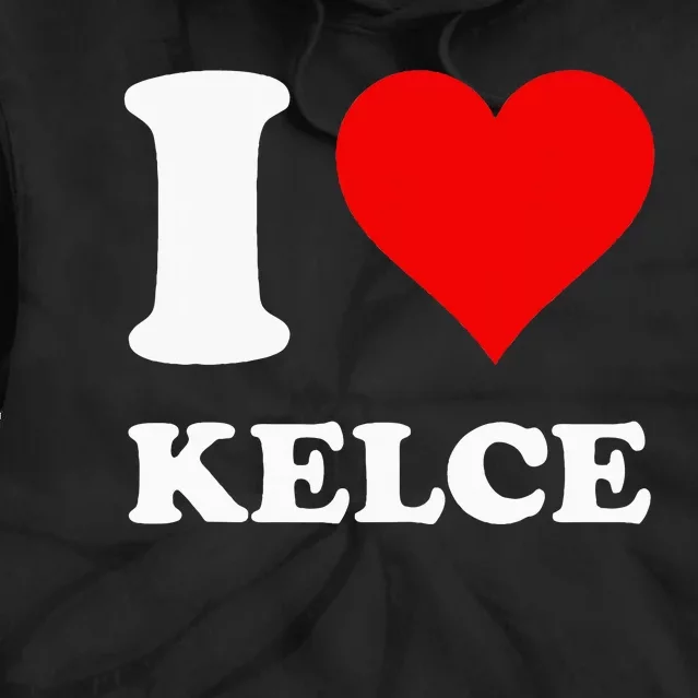 Red Heart I Love K.E.L.C.E Tie Dye Hoodie