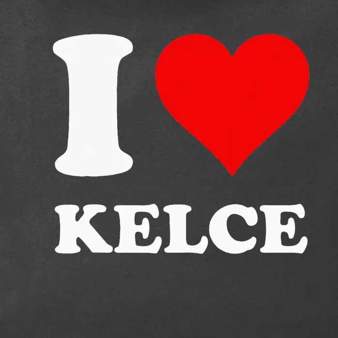 Red Heart I Love K.E.L.C.E Zip Tote Bag