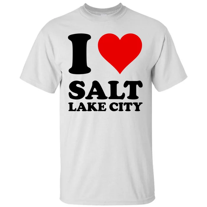 Red Heart I Love Salt Lake City Tall T-Shirt