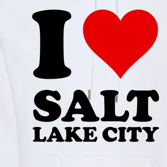 Red Heart I Love Salt Lake City Premium Hoodie