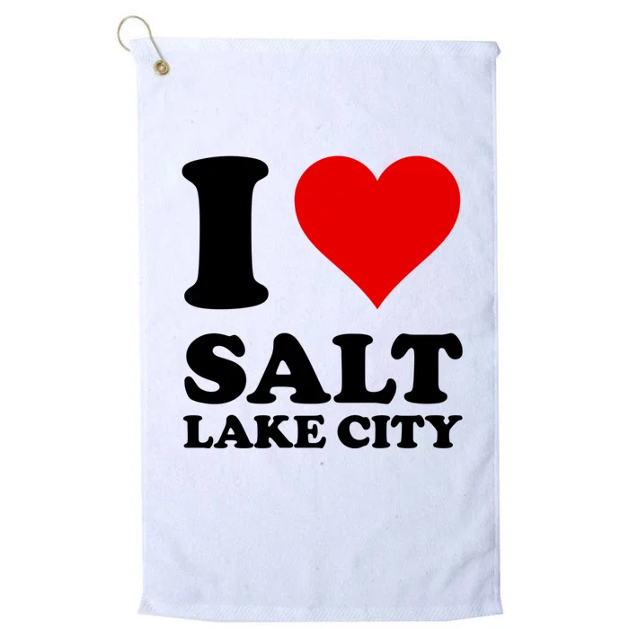 Red Heart I Love Salt Lake City Platinum Collection Golf Towel