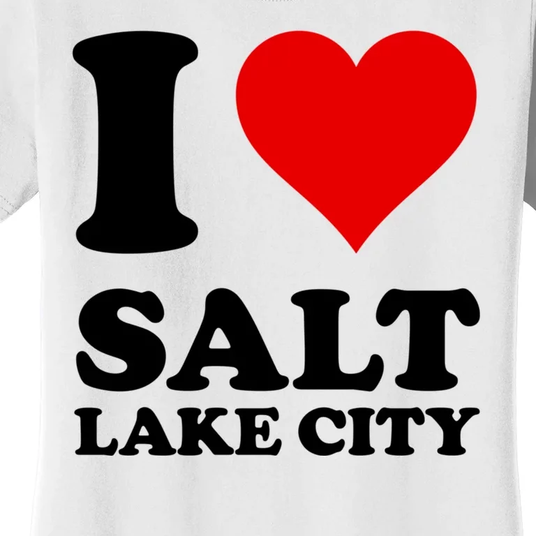 Red Heart I Love Salt Lake City Women's T-Shirt