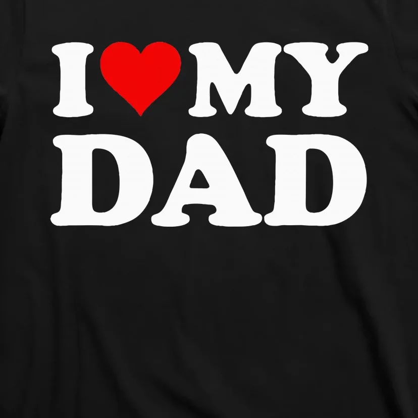 Red Heart I Love My Dad T-Shirt