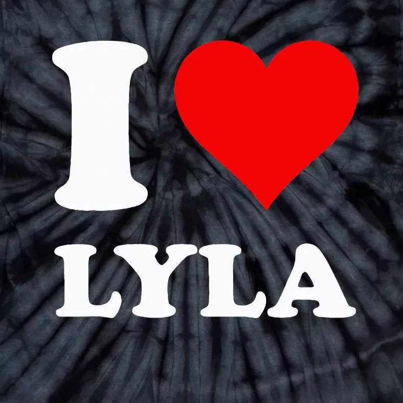 Red Heart I Love Lyla Tie-Dye T-Shirt