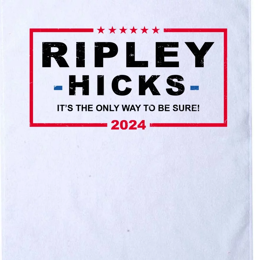 Ripley Hicks It's The Only Way To Be Sure 2024 Election Platinum Collection Golf Towel