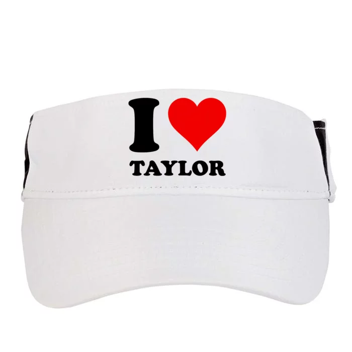 Red Heart I Love Taylor Adult Drive Performance Visor