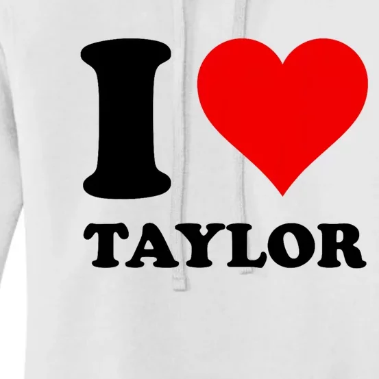 Red Heart I Love Taylor Women's Pullover Hoodie