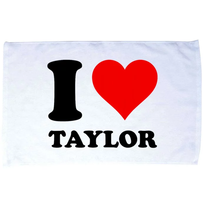 Red Heart I Love Taylor Microfiber Hand Towel