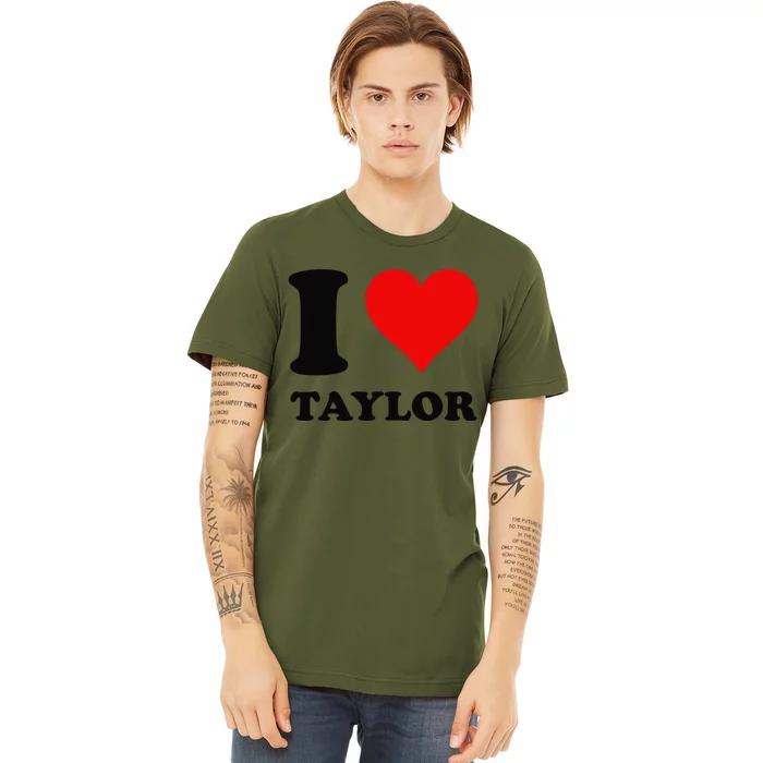 Red Heart I Love Taylor Premium T-Shirt