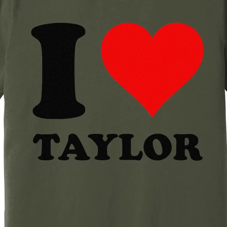 Red Heart I Love Taylor Premium T-Shirt