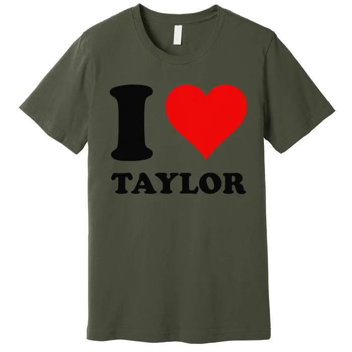 Red Heart I Love Taylor Premium T-Shirt