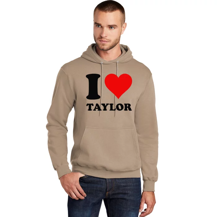 Red Heart I Love Taylor Hoodie