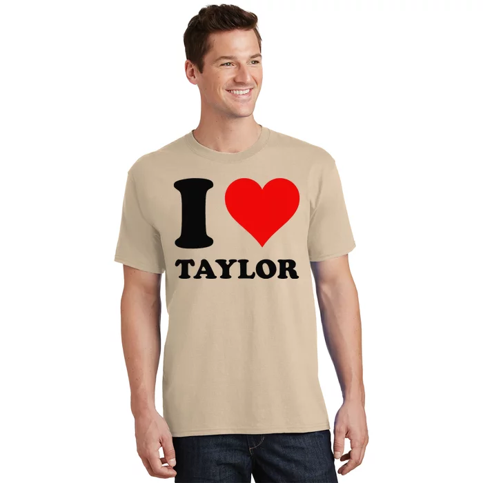 Red Heart I Love Taylor T-Shirt